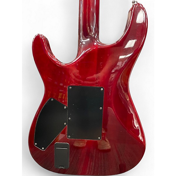 Used Schecter Guitar Research Hellraiser C1 Floyd Rose Black Cherry Solid Body Electric Guitar