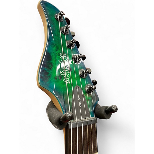 Used Schecter Guitar Research CR6 AQUABURST Solid Body Electric Guitar
