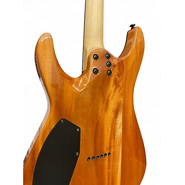 Used Schecter Guitar Research CR6 AQUABURST Solid Body Electric Guitar