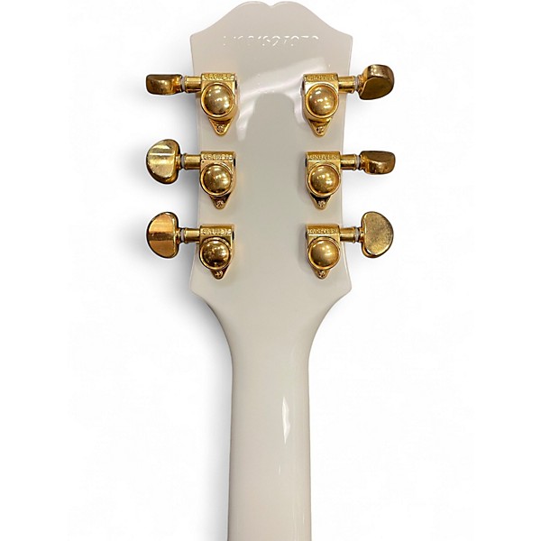 Used Epiphone Inspired by Gibson Les Paul Custom Alpine White Solid Body Electric Guitar