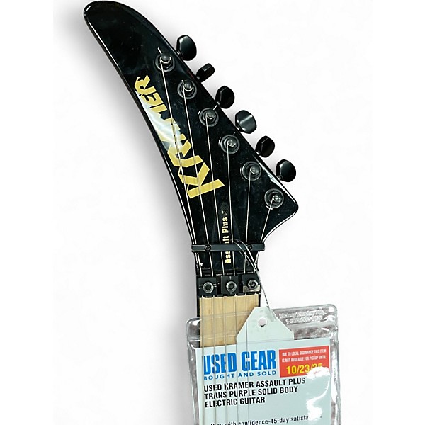 Used Kramer ASSAULT PLUS Trans Purple Solid Body Electric