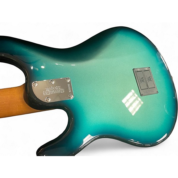 Used Ernie Ball Music Man StingRay 5 Special H green/blue Electric Bass Guitar