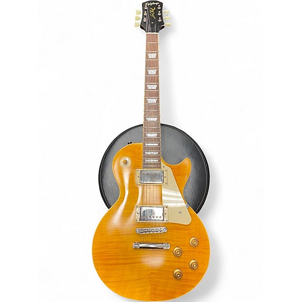 Used Epiphone Joe Bonamassa Lazarus Les Paul Amber Solid Body Electric Guitar