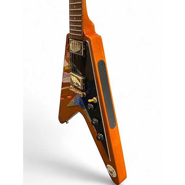 Used Epiphone BONAMASSA amos flying v Natural Solid Body Electric Guitar