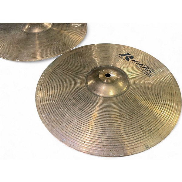 Used Rogers 14in Bronze Hi Hat Pair Cymbal