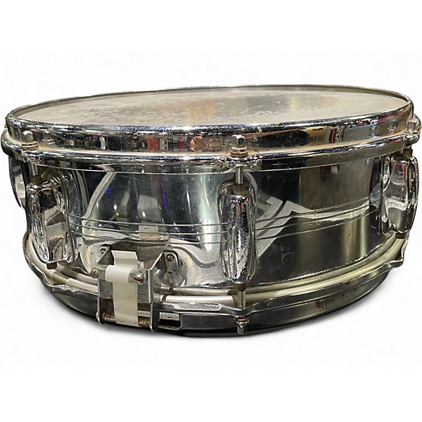 Vintage 1970s Slingerland 5X14 Soundking Chrome over Brass Drum