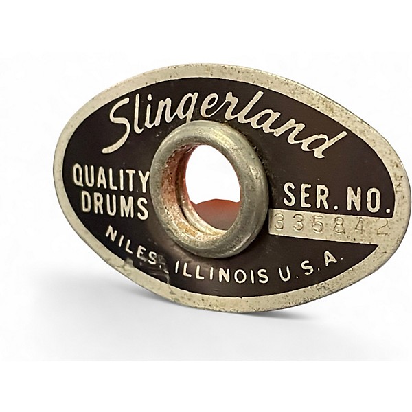 Vintage 1970s Slingerland 5X14 Soundking Chrome over Brass Drum