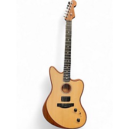 Used Fender AOUSTASONIC JAZZMASTER Natural Acoustic Electric Guitar