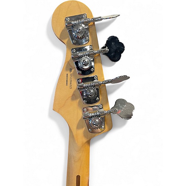 Used Fender Player Plus Meteora Bass Black and Silver Electric Bass Guitar