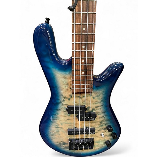 Used Spector Legend 4 Neck Through Faded Blue Jean Electric Bass Guitar