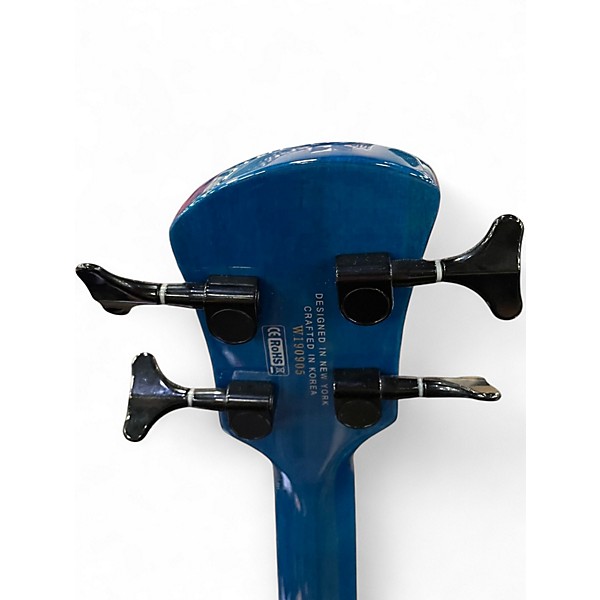 Used Spector Legend 4 Neck Through Faded Blue Jean Electric Bass Guitar