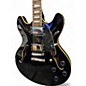 Used D'Angelico Premier Series DC Black Hollow Body Electric Guitar