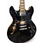Used D'Angelico Premier Series DC Black Hollow Body Electric Guitar