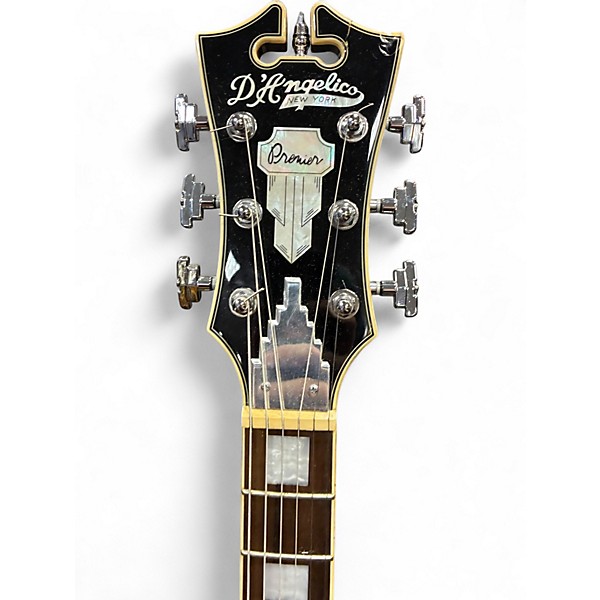 Used D'Angelico Premier Series DC Black Hollow Body Electric Guitar