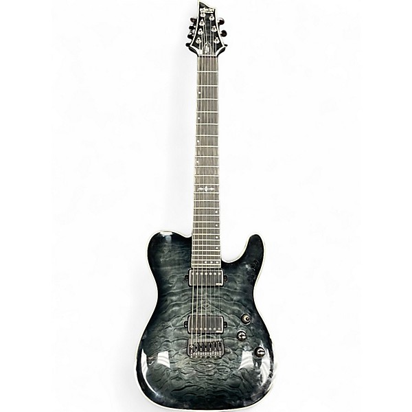 Used Schecter Guitar Research Hellraiser PT7 Hybrid TRANS BLACK BURST Solid Body Electric Guitar