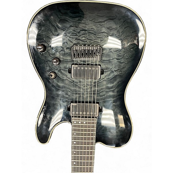 Used Schecter Guitar Research Hellraiser PT7 Hybrid TRANS BLACK BURST Solid Body Electric Guitar