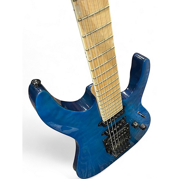 Used ESP LTD MH203 Trans Blue Solid Body Electric Guitar