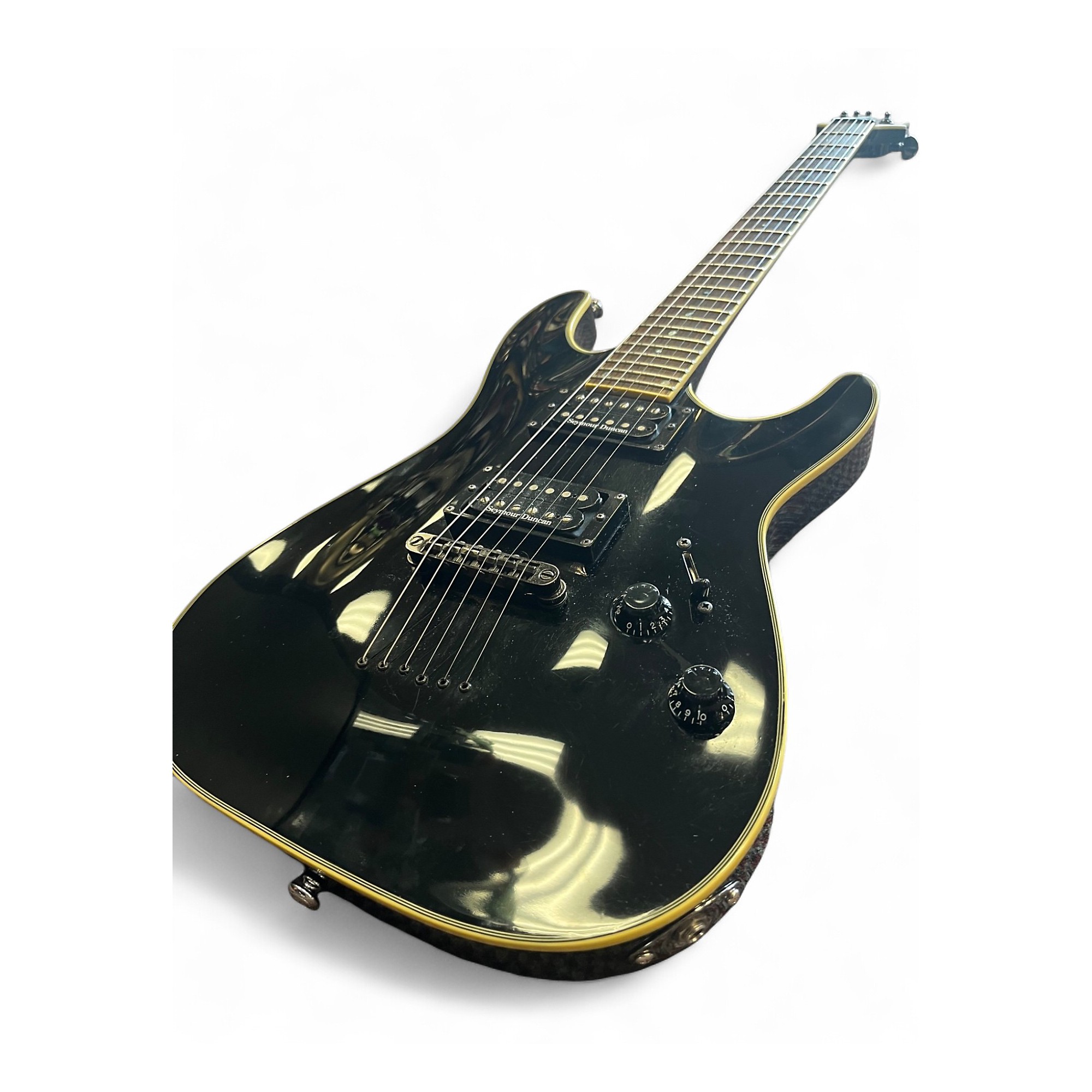 Used Schecter Guitar Research Blackjack C1 Black Solid Body