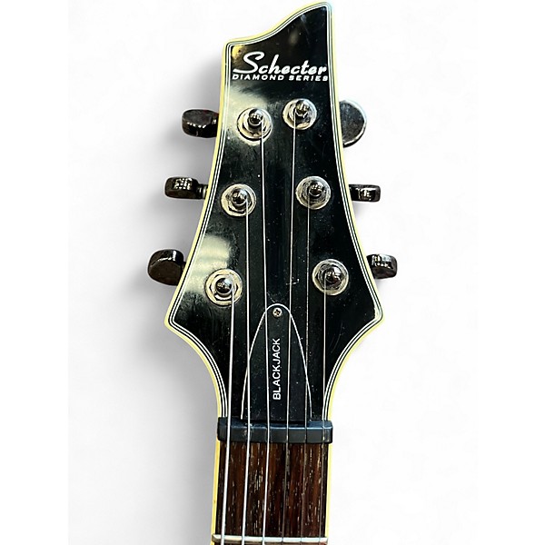 Used Schecter Guitar Research Blackjack C1 Black Solid Body Electric Guitar