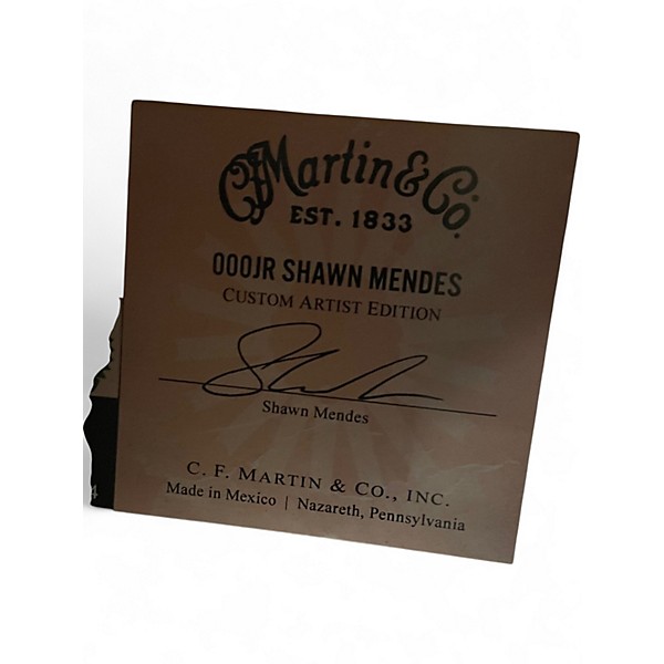 Used Martin Shawn Mendes 000 JR10  Natural Acoustic Guitar