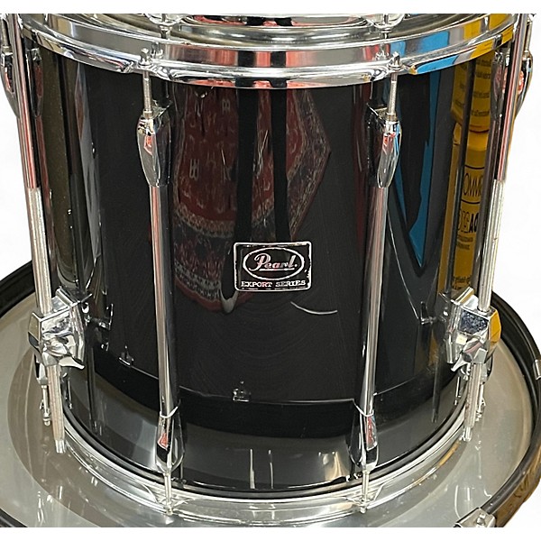 Used Pearl 5 Piece Export Black Drum Kit