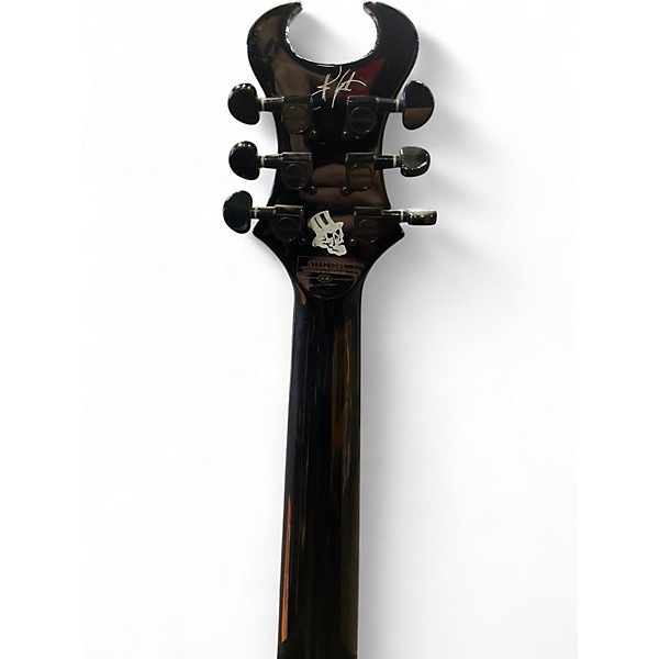 Used Schecter Guitar Research SYNYSTER DELUXE Black Solid Body Electric Guitar