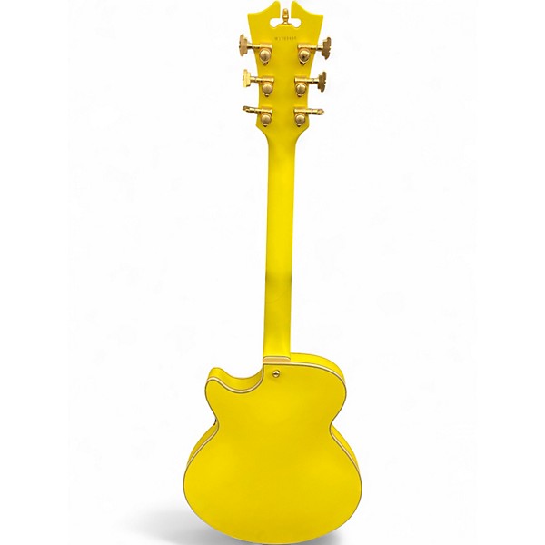 Used D'Angelico DELUXE SS  Electric Yellow  Hollow Body Electric Guitar
