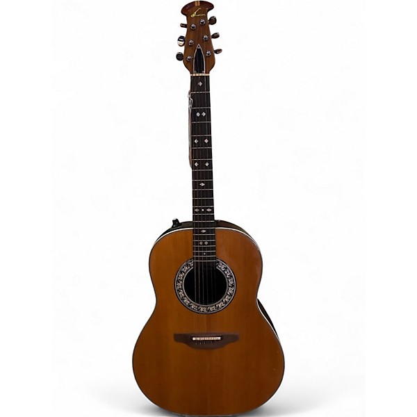 Used Ovation 1612-4 Natural Acoustic Electric Guitar