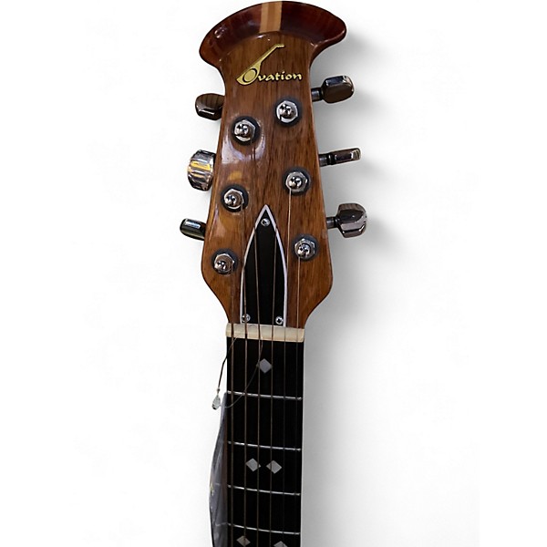 Used Ovation 1612-4 Natural Acoustic Electric Guitar