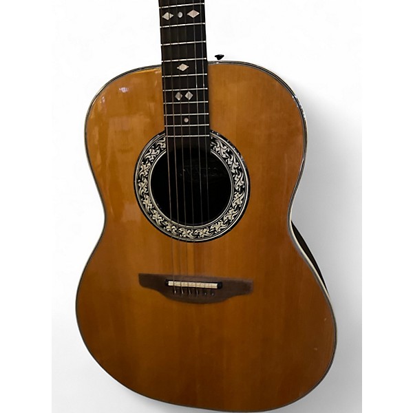 Used Ovation 1612-4 Natural Acoustic Electric Guitar