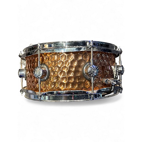 Used Natal Drums 13X5.5 Hand Hammered Series Snare Copper Drum