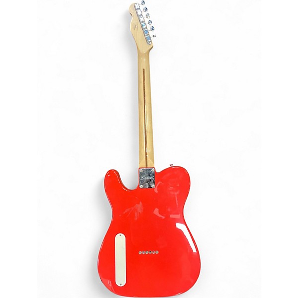 Used Squier paranormal Capri Orange Hollow Body Electric Guitar