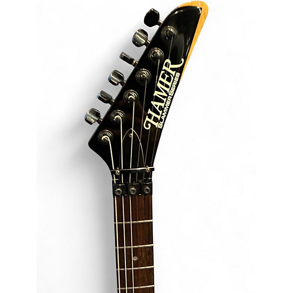 Used Hamer Californian Slammer Series Black Solid Body Electric Guitar