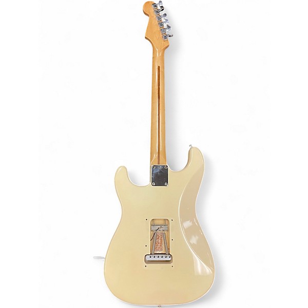 Used 2002 Fender Standard Strat Antique White Solid Body Electric Guitar