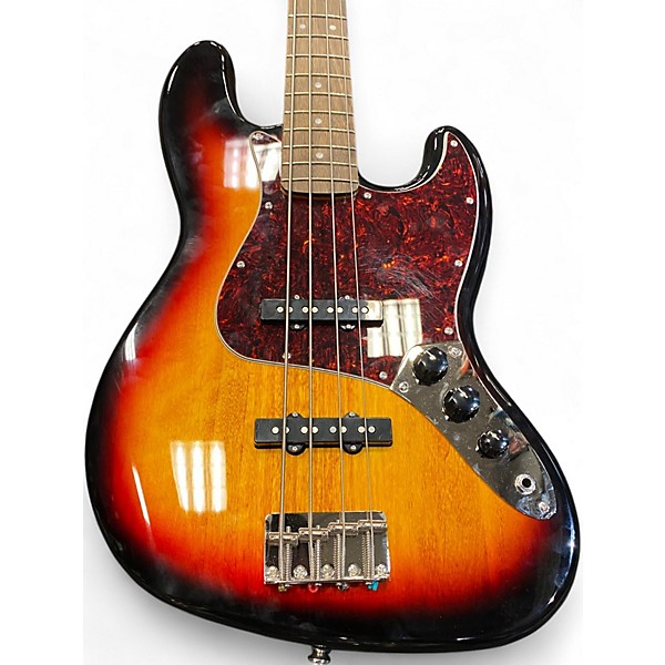 Used Squier Classic Vibe 1960S Jazz Bass 2 Tone Sunburst Electric Bass Guitar