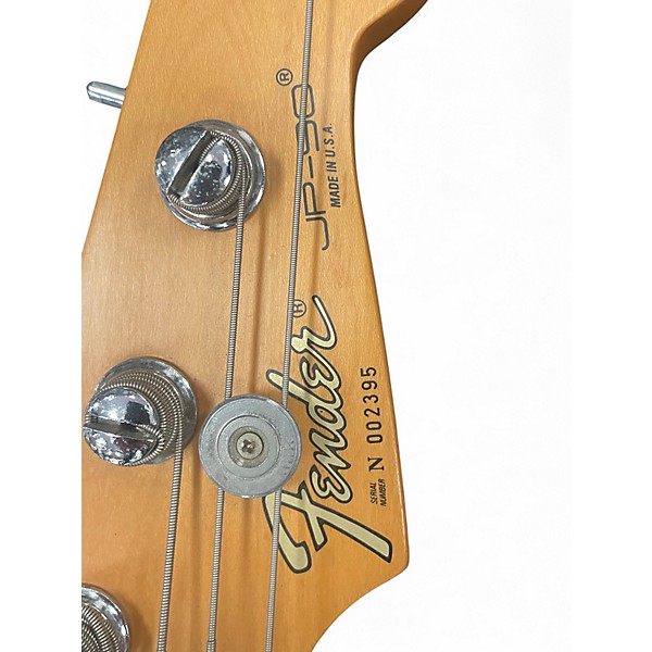 Vintage 1990s Fender JP-90 Bass Black Electric Bass Guitar