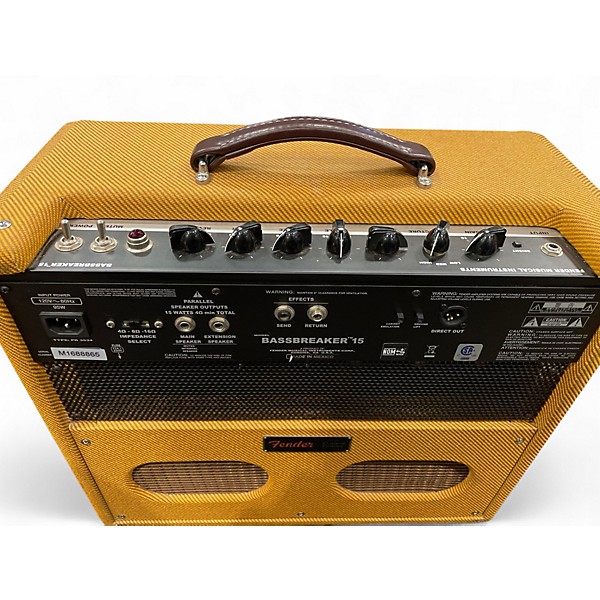 Used Fender Bassbreaker 15 Limited Edition Tweed Tube Guitar Combo Amp