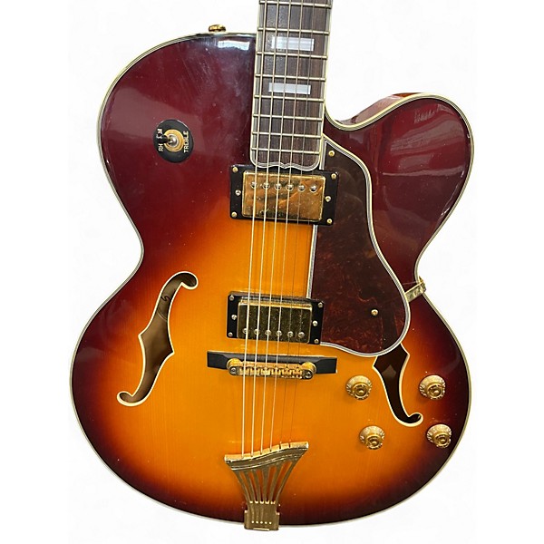 Used Greg Bennett Design by Samick JZ-2 Sunburst 2 Tone Sunburst Hollow Body Electric Guitar