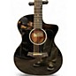 Used Taylor 214CE-BLK DLX Black Acoustic Electric Guitar thumbnail