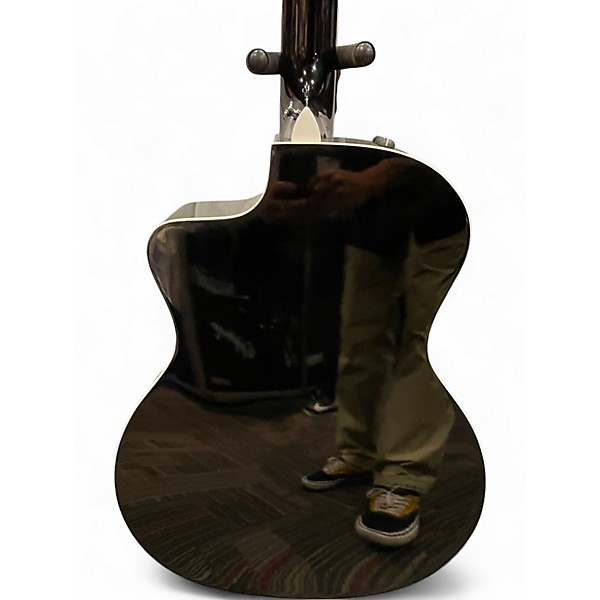 Used Taylor 214CE-BLK DLX Black Acoustic Electric Guitar