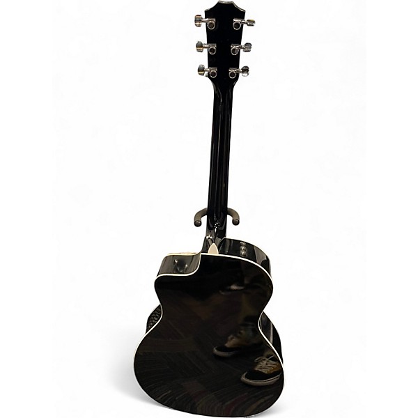 Used Taylor 214CE-BLK DLX Black Acoustic Electric Guitar