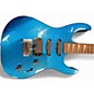 Used Nicon FAST FINGERS Placid Metallic Blue Solid Body Electric Guitar