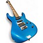 Used Nicon FAST FINGERS Placid Metallic Blue Solid Body Electric Guitar