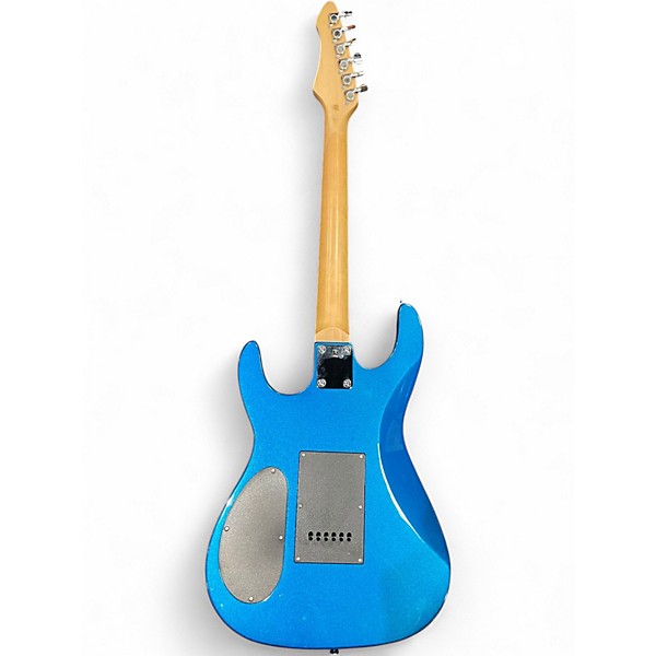 Used Nicon FAST FINGERS Placid Metallic Blue Solid Body Electric Guitar