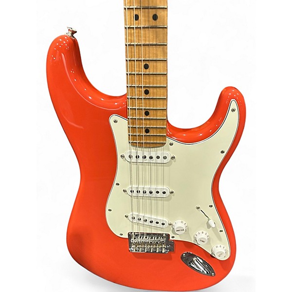 Used 2024 Fender Player Plus Stratocaster Fiesta Red Solid Body Electric Guitar
