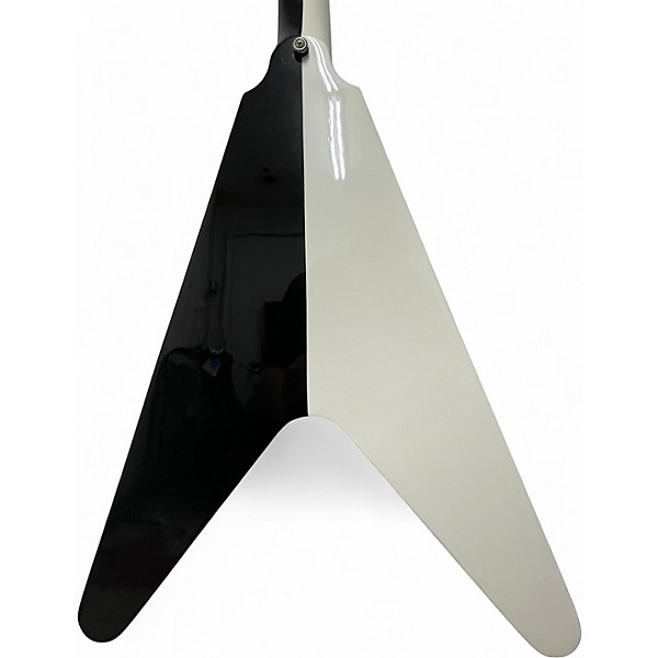 Used Dean Michael Schenker Retro Black and White Solid Body Electric Guitar