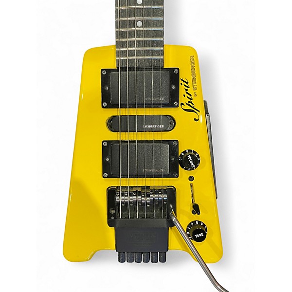 Used Spirit GT PRO Yellow Solid Body Electric Guitar