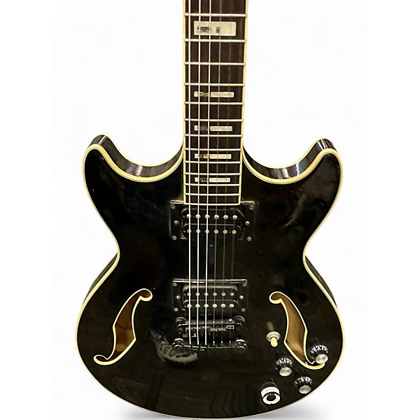 Used Ibanez AM77-NBK-12-01 BLACK SPARKLE Hollow Body Electric Guitar