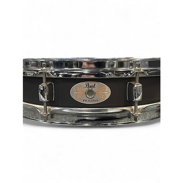 Used Pearl 13X3 Piccolo Steel Satin Black Drum