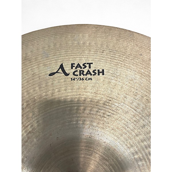 Used Zildjian 14in A Series Fast Crash Cymbal